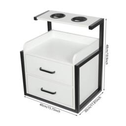 Ventryn Wall Mounted Storage Cabinet Wall Cabinet For Spas in White - thumbnail 2