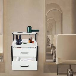 Ventryn Wall Mounted Storage Cabinet Wall Cabinet For Spas in White - thumbnail 4