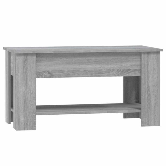 Berkfield Home Modern Coffee Table Grey Sonoma 101x49x52 cm Engineered Wood - Size: 101 x 49 x 52 cm - image 1