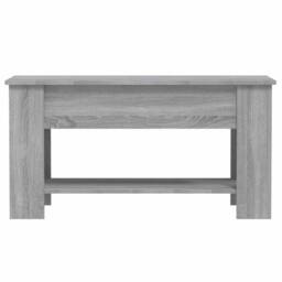 Berkfield Home Modern Coffee Table Grey Sonoma 101x49x52 cm Engineered Wood - Size: 101 x 49 x 52 cm - thumbnail 4
