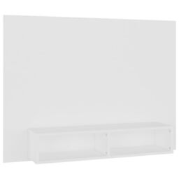 Berkfield Home Wall TV Cabinet White 120x23.5x90 cm Engineered Wood - thumbnail 2