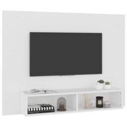 Berkfield Home Wall TV Cabinet White 120x23.5x90 cm Engineered Wood - thumbnail 5