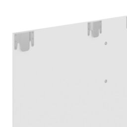 Berkfield Home Wall TV Cabinet White 120x23.5x90 cm Engineered Wood - thumbnail 6