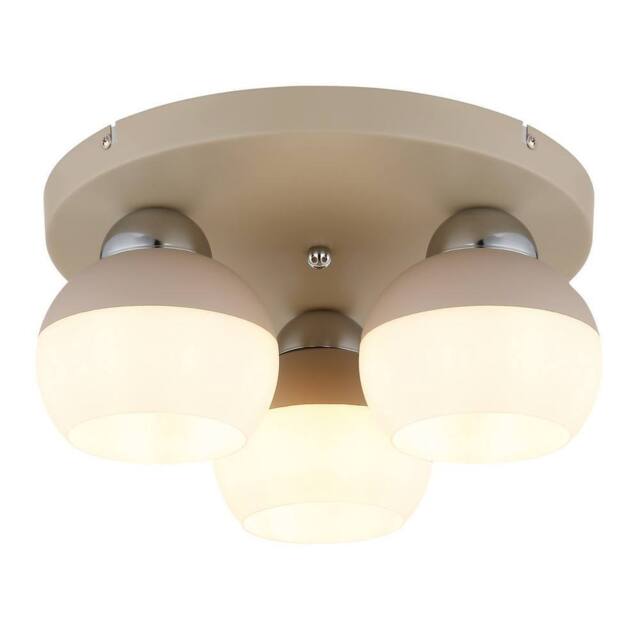Netlighting Ragusa Shade Cluster Ceiling Light Matt Sand 3x E27 in Beige - image 1