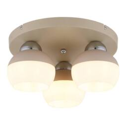 Netlighting Ragusa Shade Cluster Ceiling Light Matt Sand 3x E27 in Beige - thumbnail 1