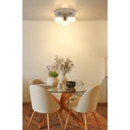 Netlighting Ragusa Shade Cluster Ceiling Light Matt Sand 3x E27 in Beige - thumbnail 3
