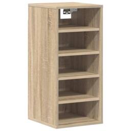 Berkfield Home Shoe Cabinets 2 pcs Sonoma Oak 31.5x35x70 cm Engineered Wood in Brown - thumbnail 6