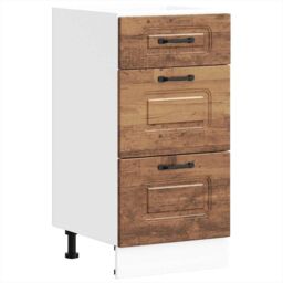 Berkfield Home Kitchen Base Cabinet Kalmar Old Wood Engineered Wood - thumbnail 2
