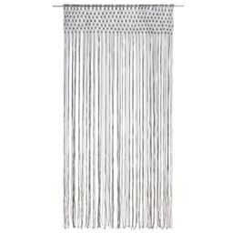 Berkfield Home Macrame Curtain Anthracite 140x240 cm Cotton - thumbnail 2