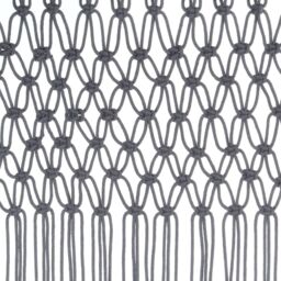 Berkfield Home Macrame Curtain Anthracite 140x240 cm Cotton - thumbnail 4