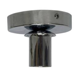 First Choice Lighting Set of 2 Cynthia - Chrome Ceiling Flush Lights for Easy Fit Shades in Silver - thumbnail 2