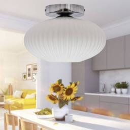 First Choice Lighting Set of 2 Cynthia - Chrome Ceiling Flush Lights for Easy Fit Shades in Silver - thumbnail 5