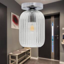 First Choice Lighting Set of 2 Cynthia - Chrome Ceiling Flush Lights for Easy Fit Shades in Silver - thumbnail 4