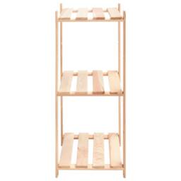 Berkfield Home Durable 3-Tier Storage Racks 10 pcs 60x38x90 cm Solid Pinewood 150 kg in Beige - Size: 60 x 38 x 90 cm - thumbnail 5