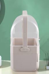 Makeup Organiser Storage Cosmetic Organisers in Pale Pink - thumbnail 5