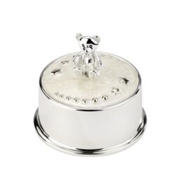 Arthur Price Bambino 'Teddy Bear' Silver Plated Music Box Luxury Children's Gift - thumbnail 1