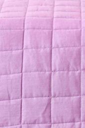 Homescapes Cotton Quilted Reversible Bedspread in Purple - Size: Single - thumbnail 5