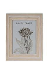 KDMD Isla 5x7 Natural Finish Photo Frame Standing Display in White - thumbnail 1