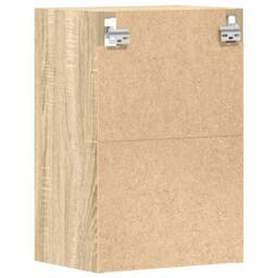 Berkfield Home Hanging Cabinet Sonoma Oak 40x29.5x60 cm Engineered Wood in Light Brown - thumbnail 6