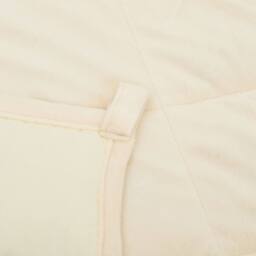 Berkfield Home Weighted Blanket Light Cream 152x203 cm 11 kg Fabric - thumbnail 5