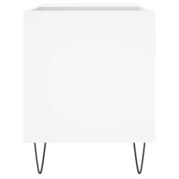 Berkfield Home Record Cabinet White 85x38x48 cm Engineered Wood - Size: 85 x 38 x 48 cm - thumbnail 5