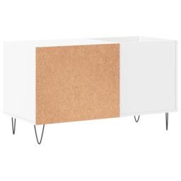 Berkfield Home Record Cabinet White 85x38x48 cm Engineered Wood - Size: 85 x 38 x 48 cm - thumbnail 6