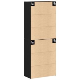 Berkfield Home Cabinets 2 pcs Black Oak 69, 5x34x180 cm Engineered Wood - Size: 5 x 34 x 180 cm - thumbnail 8