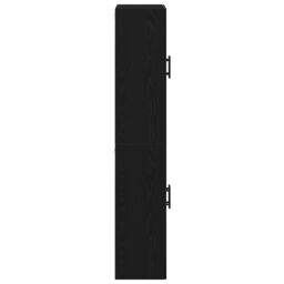 Berkfield Home Cabinets 2 pcs Black Oak 69, 5x34x180 cm Engineered Wood - Size: 5 x 34 x 180 cm - thumbnail 7
