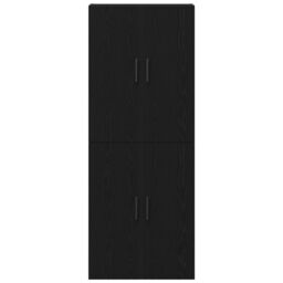 Berkfield Home Cabinets 2 pcs Black Oak 69, 5x34x180 cm Engineered Wood - Size: 5 x 34 x 180 cm - thumbnail 6