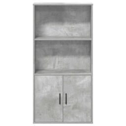 Berkfield Home Bookcase Concrete Grey 60x24x120 cm Engineered Wood - Size: 60 x 24 x 120 cm - thumbnail 4