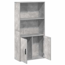 Berkfield Home Bookcase Concrete Grey 60x24x120 cm Engineered Wood - Size: 60 x 24 x 120 cm - thumbnail 7