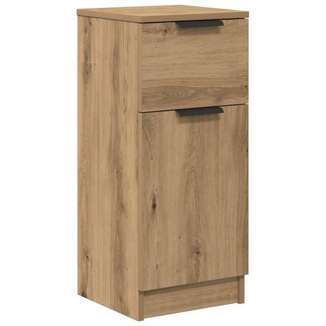 Berkfield Home Sideboard Artisan Oak 30x30x70 cm Engineered Wood in Brown - Size: 30 x 30 x 70 cm - image 1