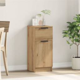 Berkfield Home Sideboard Artisan Oak 30x30x70 cm Engineered Wood in Brown - Size: 30 x 30 x 70 cm - thumbnail 2