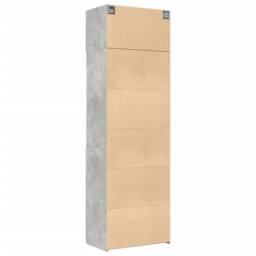 Berkfield Home Storage Cabinet Concrete Grey 70x42.5x225 cm Engineered Wood - thumbnail 8