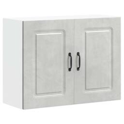 Berkfield Home Kitchen Wall Cabinet Kalmar Concrete Grey Engineered Wood - thumbnail 2