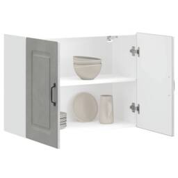 Berkfield Home Kitchen Wall Cabinet Kalmar Concrete Grey Engineered Wood - thumbnail 4