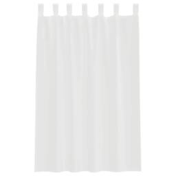 Berkfield Home Voile Curtains with Loops 2 pcs White 140x175 cm - thumbnail 4