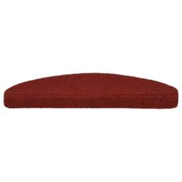 Berkfield Home Self-adhesive Stair Mats 5 pcs Red 65x21x4 cm Needle Punch - Size: Medium - thumbnail 1