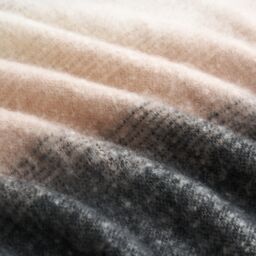Allure Bath Fashions Ombre Faux Mohair Throw - Soft Fringed Blanket 130 x 170cm in Grey - Size: 130 cm x 170 cm - thumbnail 4