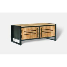 Jaipur Furniture Ltd Frais Range Coffee Table - Mango Wood - L50 x W100 x H40 cm - PP Sawn Finish - Assembly Required in Brown - thumbnail 1
