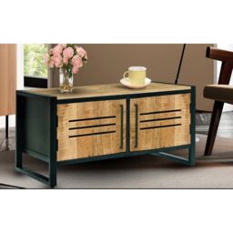 Jaipur Furniture Ltd Frais Range Coffee Table - Mango Wood - L50 x W100 x H40 cm - PP Sawn Finish - Assembly Required in Brown - thumbnail 5