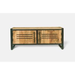 Jaipur Furniture Ltd Frais Range Coffee Table - Mango Wood - L50 x W100 x H40 cm - PP Sawn Finish - Assembly Required in Brown - thumbnail 2