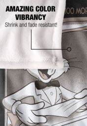 Warner Brothers Looney Tunes Officially Licensed Silky Touch Super Soft Throw Blanket 152 x 127 cm in White - thumbnail 4