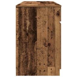 Berkfield Home Traditional Desk Old Wood 140x49x76 cm Engineered Wood in Brown - Size: 140 x 49 x 76 cm - thumbnail 8
