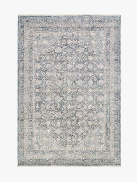 Gooch Luxury Rugs Heritage Bidjar Rug in Dark Blue - Size: 200 cm x 100 cm - image 1