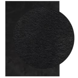 Berkfield Home Rug HUARTE Short Pile Soft & Washable Black 120x170 cm - Size: Medium - thumbnail 1