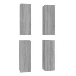 Berkfield Home TV Cabinets 4 pcs Grey Sonoma 30.5x30x90 cm Engineered Wood - thumbnail 2