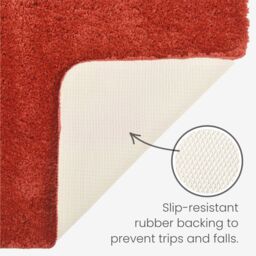 Allure Bath Fashions Luxury Microfibre Pedestal Mat Non-Slip in Terracotta - thumbnail 4