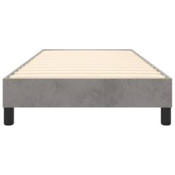 Berkfield Home Bed Frame without Mattress Light Grey Single Velvet (UK/IE/FI/NO only) - thumbnail 5
