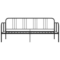 Berkfield Home Sofa Bed Frame Black Metal 90x200 cm - thumbnail 3